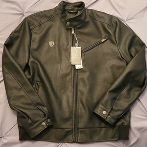 BV CLOTHING Ferrari Leather Moto Jacket XL